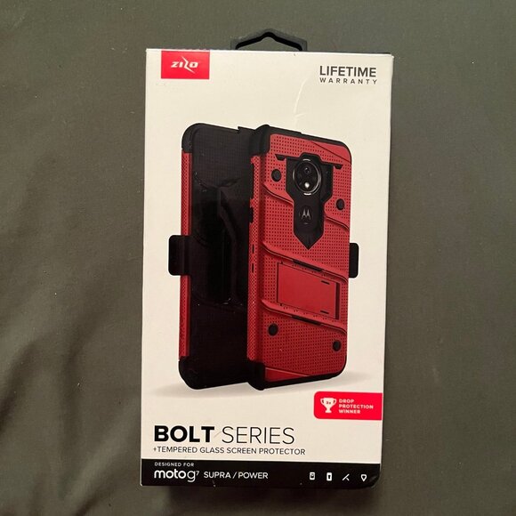 zola Other - Motorola Moto G (7th Gen) Phone Case Red/Black NWT